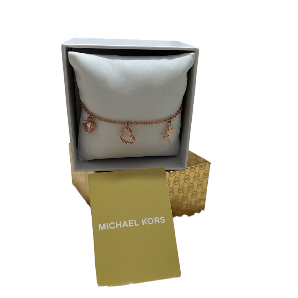 MICHAEL KORS Rose Gold Charms Bracelet
